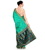 Sea Green Zari Woven Art Silk Saree