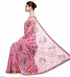 Pink Shaded Faux Georgette Saree